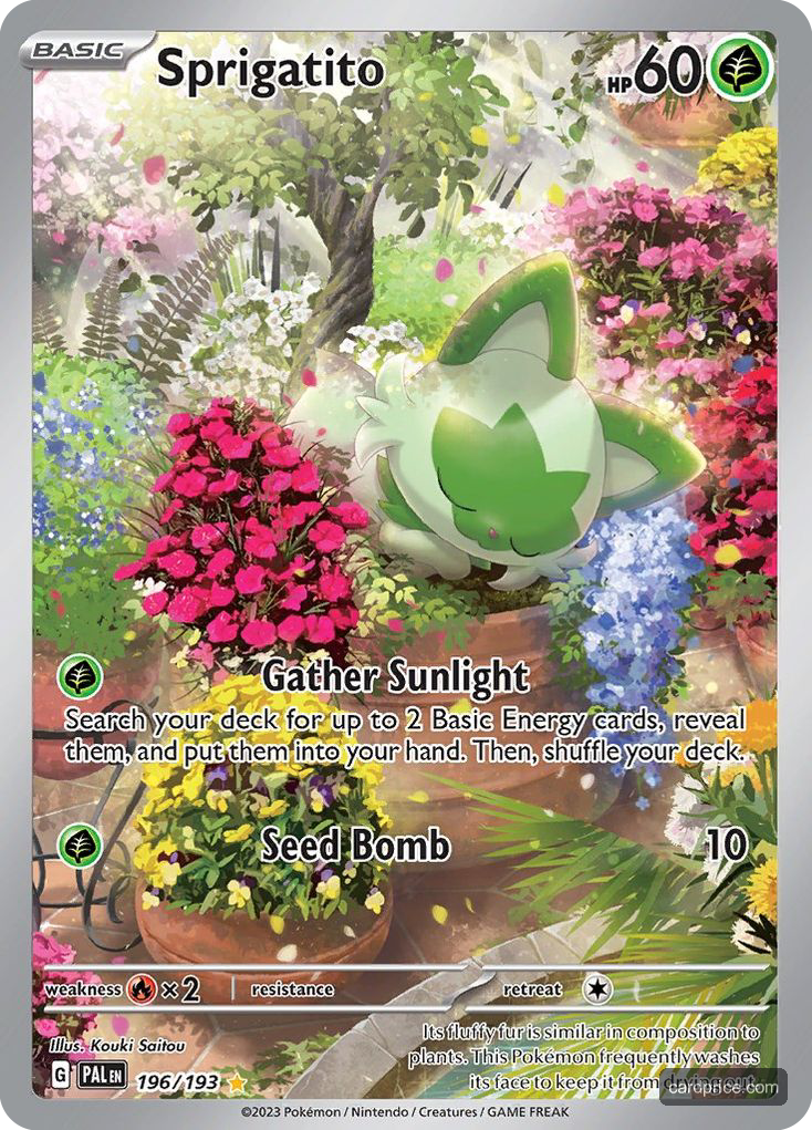 Sprigatito — the most valuable Sprigatito card