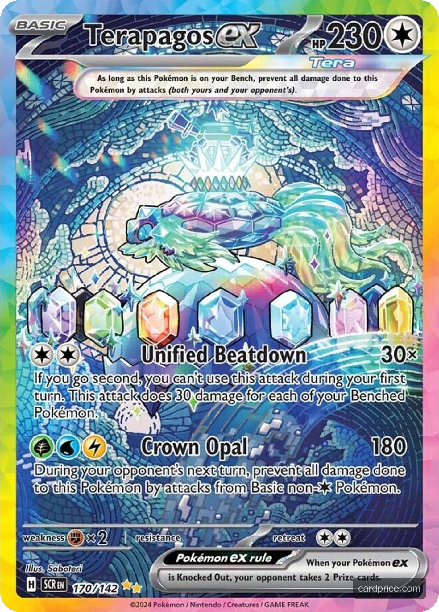 Terapagos ex — the most valuable Terapagos card