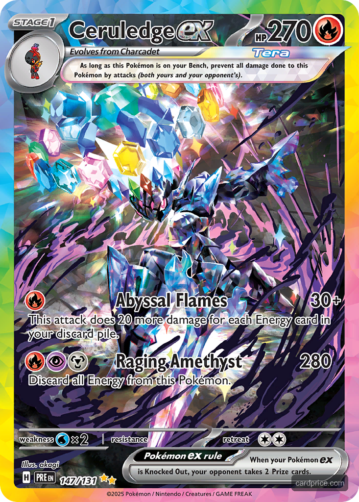 Ceruledge ex — the most valuable Ceruledge card
