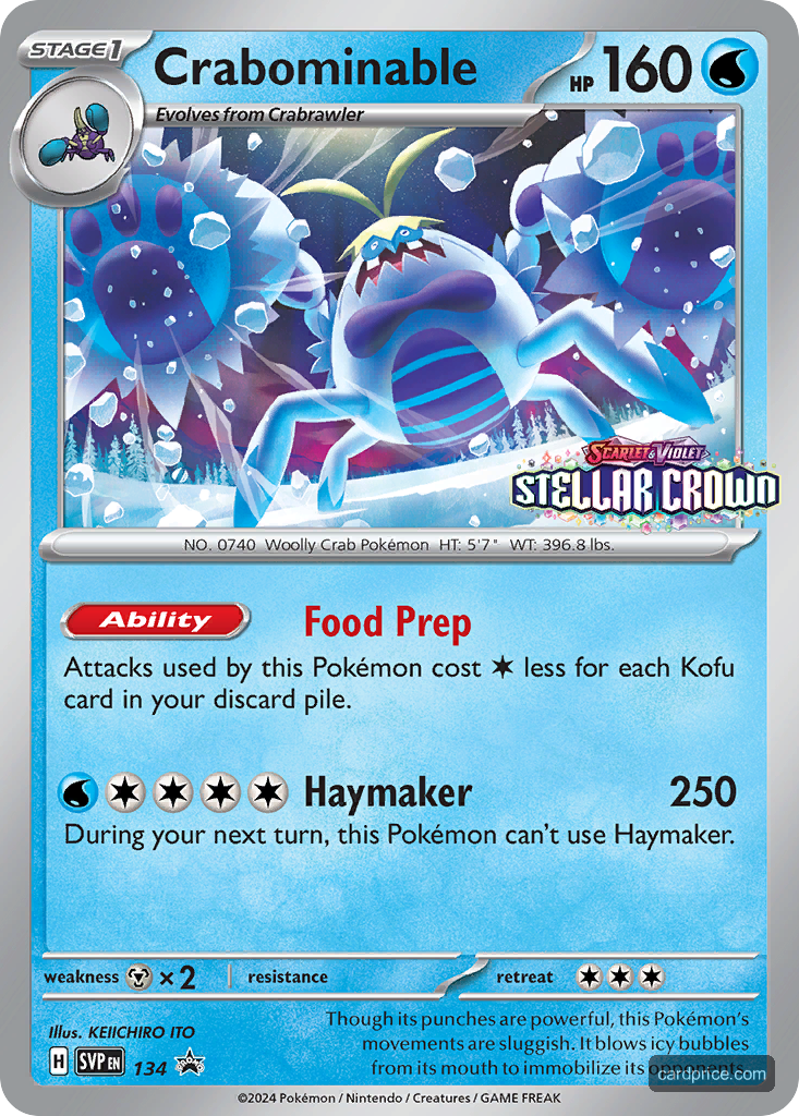 Crabominable — the most valuable Crabominable card
