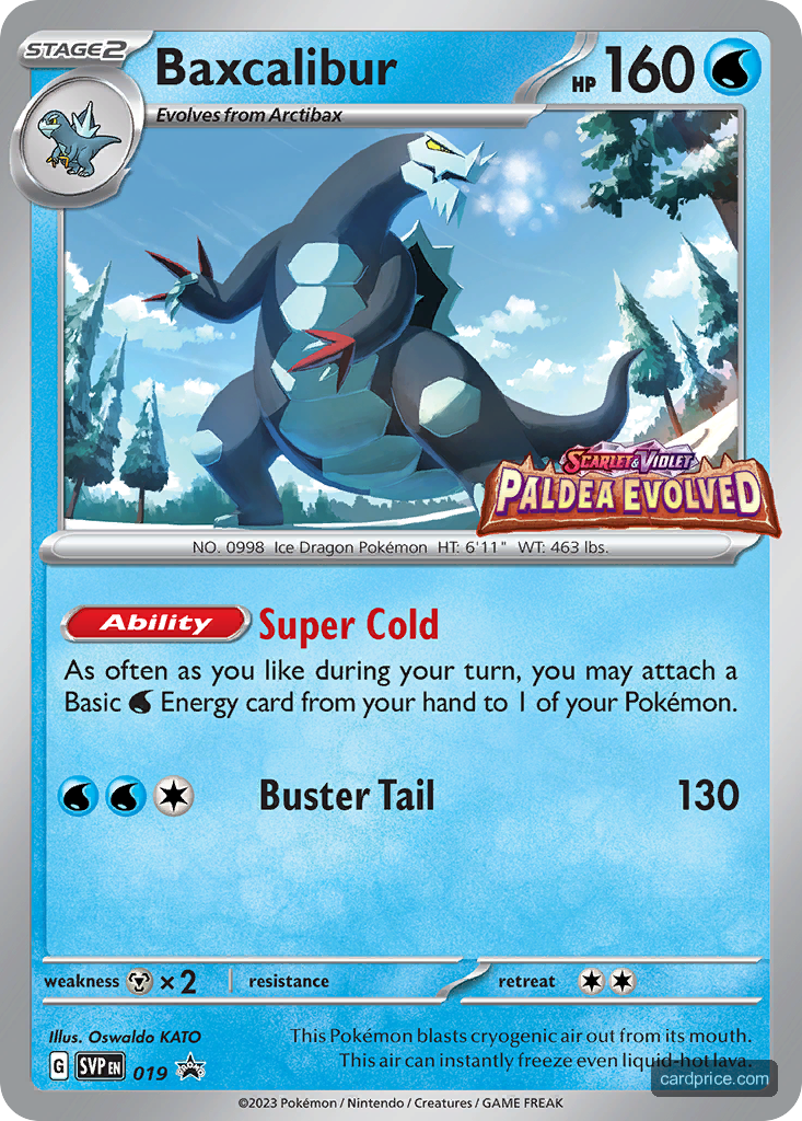 Baxcalibur — the most valuable Baxcalibur card
