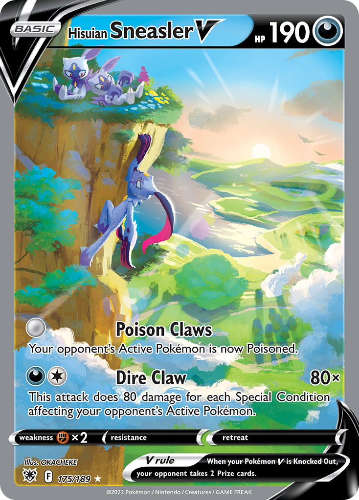 Hisuian Sneasler V — the most valuable Sneasler card