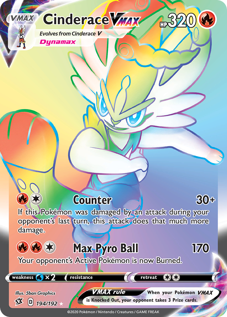 Cinderace VMAX — the most valuable Cinderace card