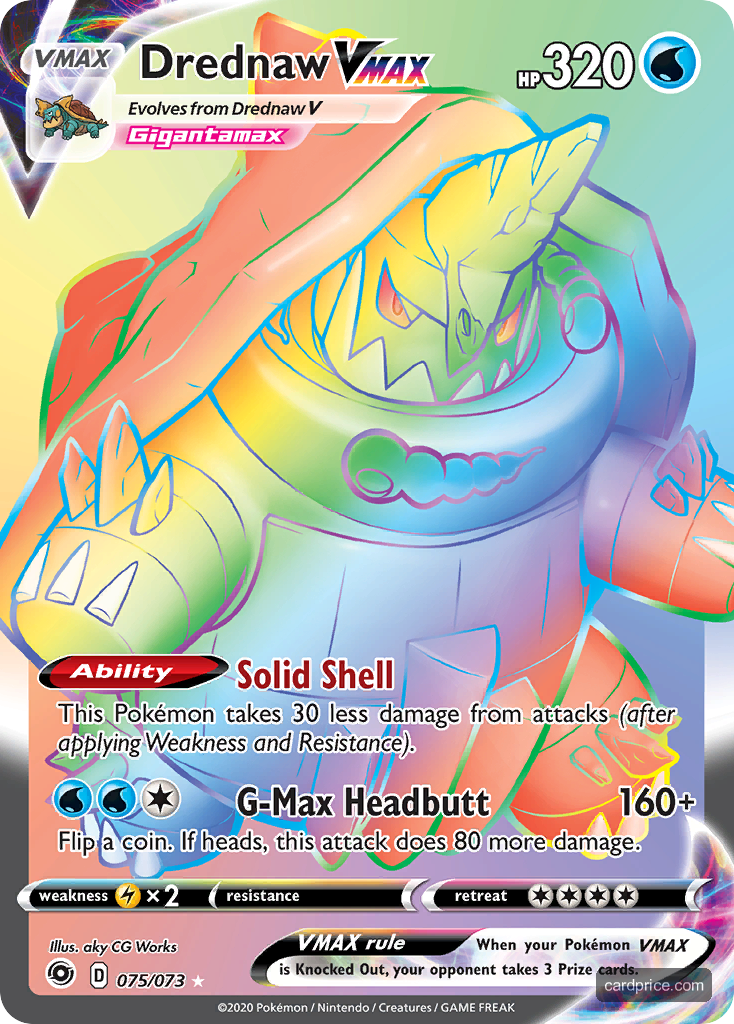 Drednaw VMAX — the most valuable Drednaw card