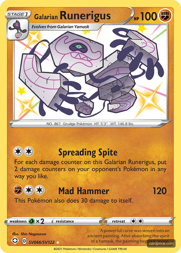 Galarian Runerigus — the most valuable Runerigus card