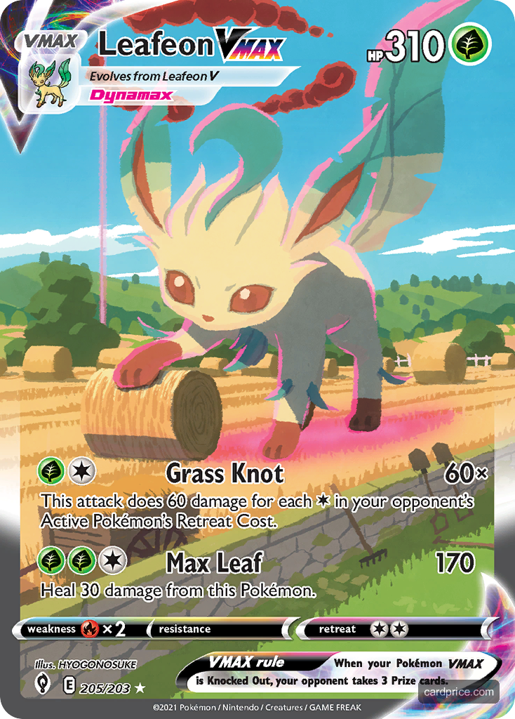 Leafeon VMAX — the most valuable Leafeon card