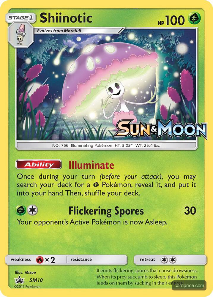 Shiinotic - SM10 — the most valuable Shiinotic card