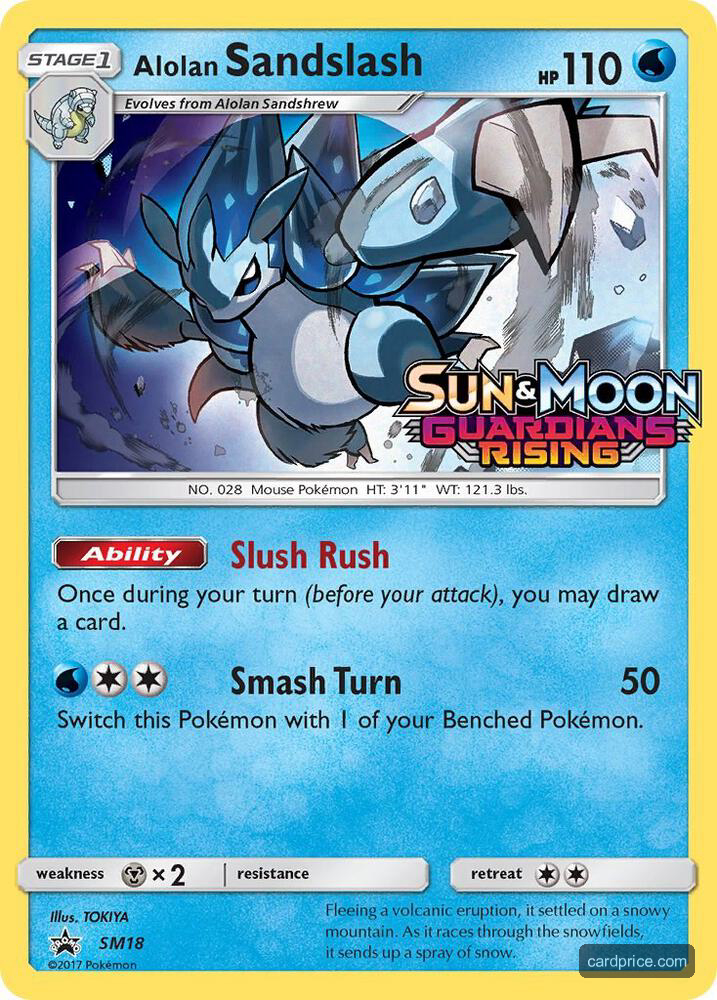 Alolan Sandslash - SM18 — the most valuable Sandslash card