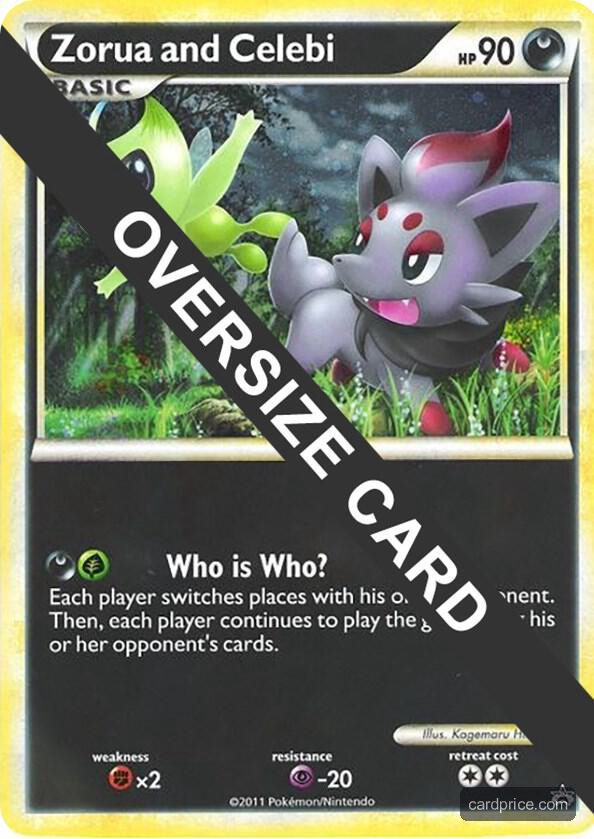 Zorua and Celebi — the most valuable Zorua card