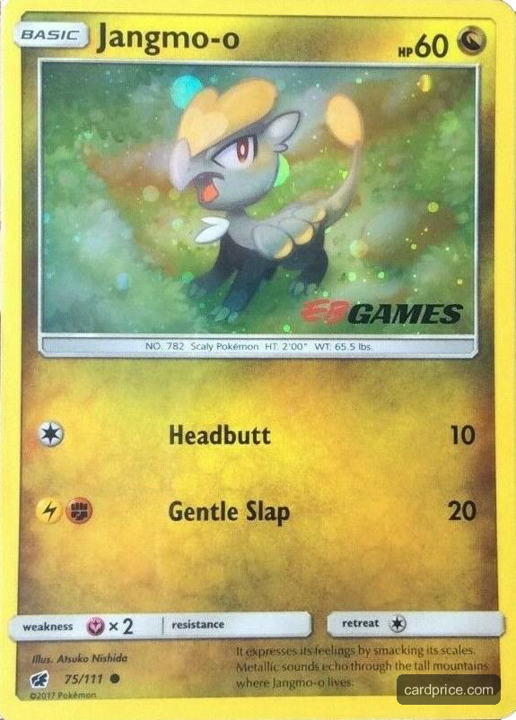 Jangmo-o (Cosmos Holo) — the most valuable Jangmo-o card