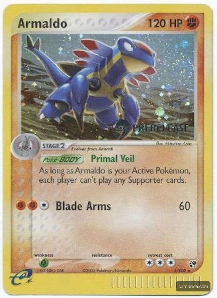 Armaldo — the most valuable Armaldo card