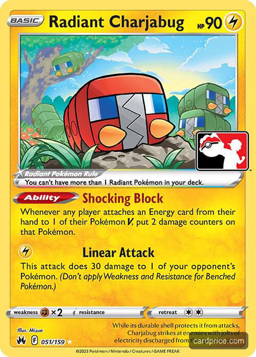 Radiant Charjabug — the most valuable Charjabug card
