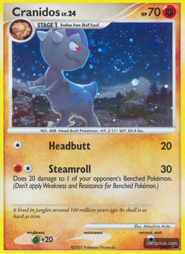 Cranidos — the most valuable Cranidos card