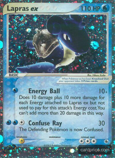 Lapras ex — the most valuable Lapras card