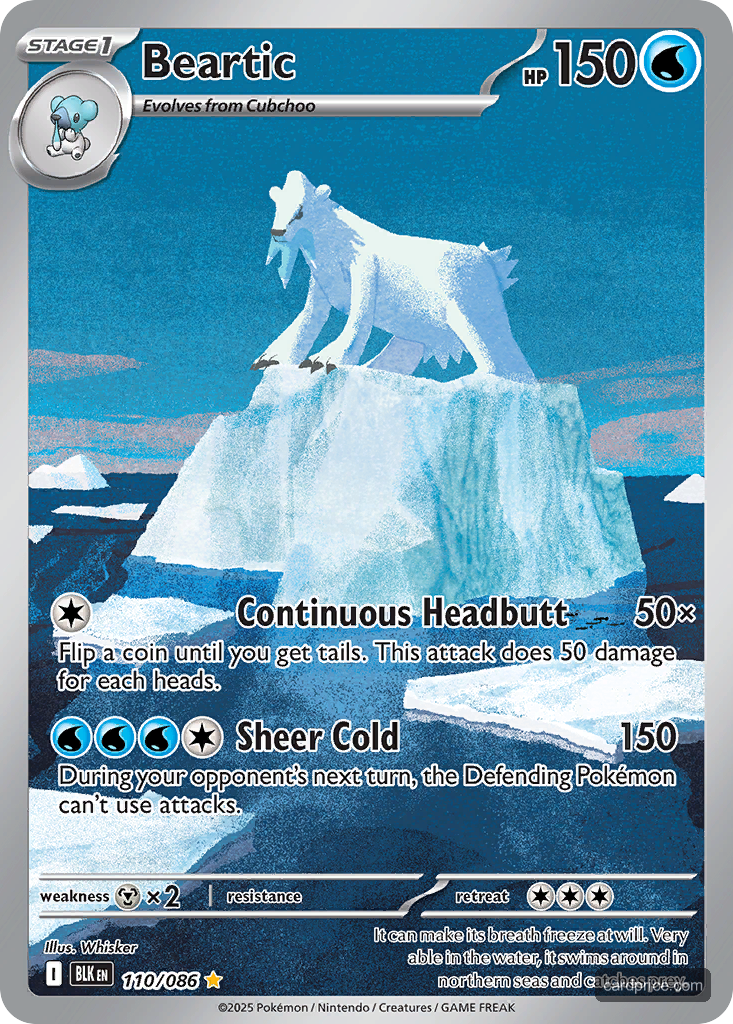 Beartic — the most valuable Beartic card