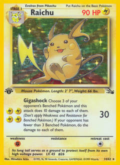 Raichu #14 Fossil