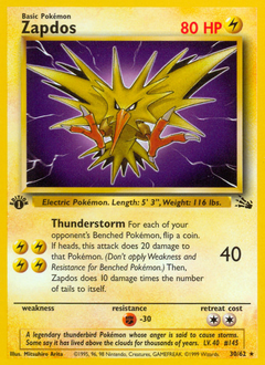 Zapdos #30 Fossil