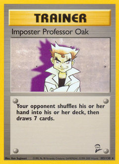 Imposter Professor Oak #102 Base Set 2
