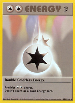 Double Colorless Energy #124 Base Set 2