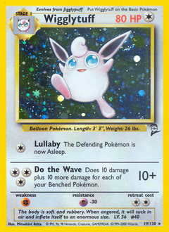 Wigglytuff #19 Base Set 2