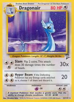 Dragonair #22 Base Set 2