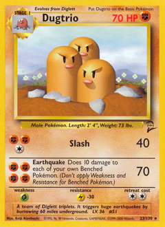 Dugtrio Base Set 2 #23