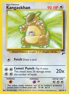 Kangaskhan #26 Base Set 2