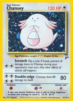 Chansey #3 Base Set 2