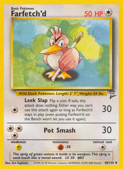 Farfetch'd #40 Base Set 2