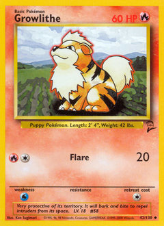 Growlithe Base Set 2 #42