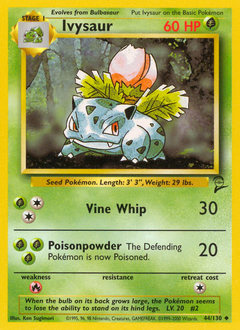 Ivysaur Base Set 2 #44