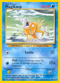 Magikarp #50 Base Set 2
