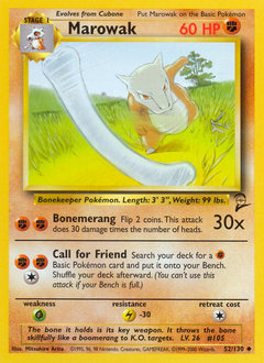 Marowak Base Set 2 #52
