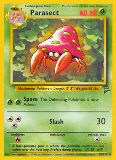 Parasect #55 Base Set 2