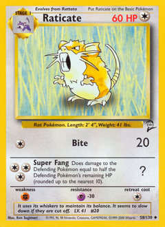 Raticate #58 PSA 10
