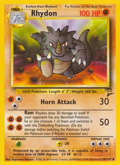 Rhydon Base Set 2 #59