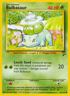 Bulbasaur #67 Base Set 2