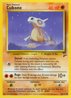 Cubone #70 Base Set 2
