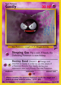 Gastly #75 Base Set 2