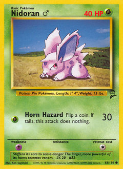 Nidoran ♂ #83 Base Set 2