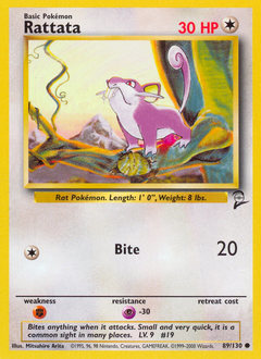 Rattata Base Set 2 #89