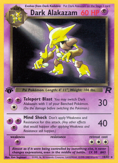 Dark Alakazam #18 Team Rocket