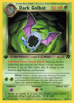 Dark Golbat #24 Team Rocket