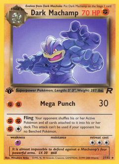 Dark Machamp #27 Team Rocket