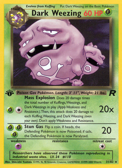 Dark Weezing #31 Team Rocket