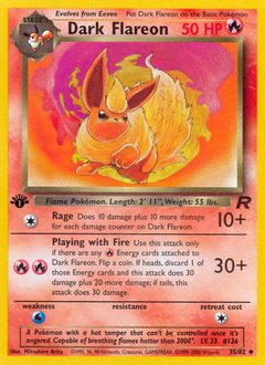 Dark Flareon #35 Team Rocket