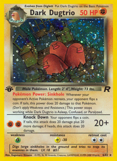 Dark Dugtrio #6 Team Rocket