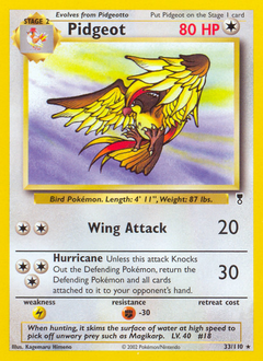 Pidgeot #33 Legendary Collection