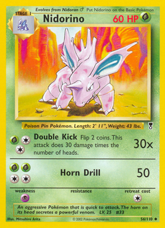 Nidorino #56 Legendary Collection