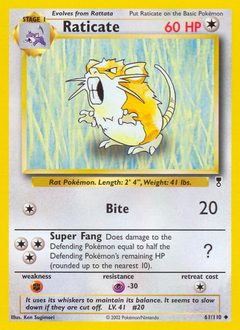 Raticate #61 Legendary Collection